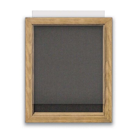 United Visual Products Indoor Enclosed Combo Board, 72"x36", Gold Frame/Black & Apricot UVCB7236G-BLACK-APRICOT